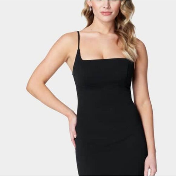 NWT BEBE Spaghetti Ruffle Hem Dress - Picture 6 of 10